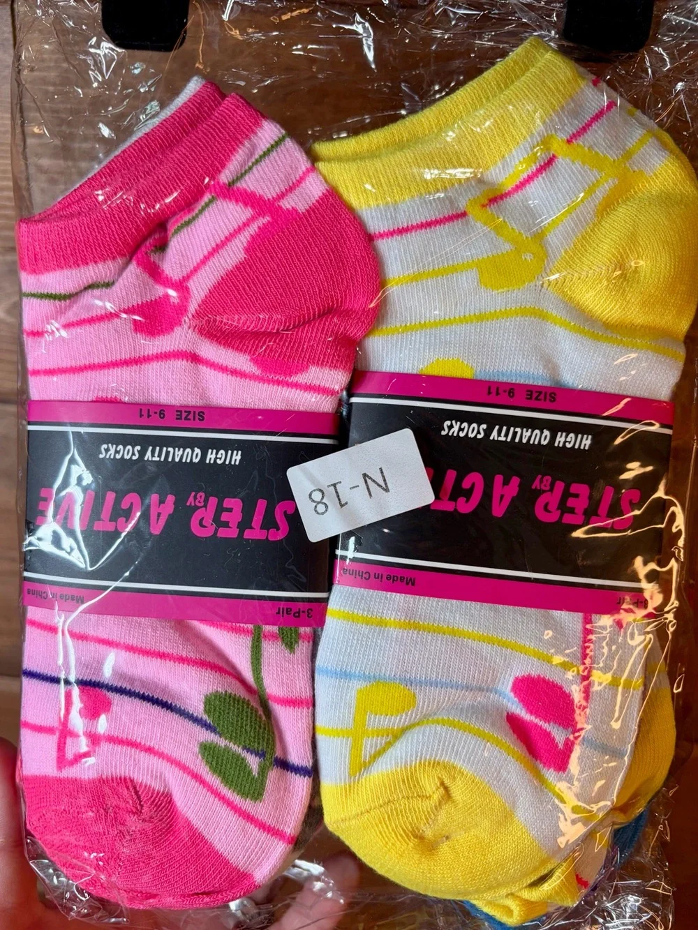 12-Pack Women's Music Note Theme Ankle Socks - Multi-Color 💕 🎵 💕 12 Pairs 💕